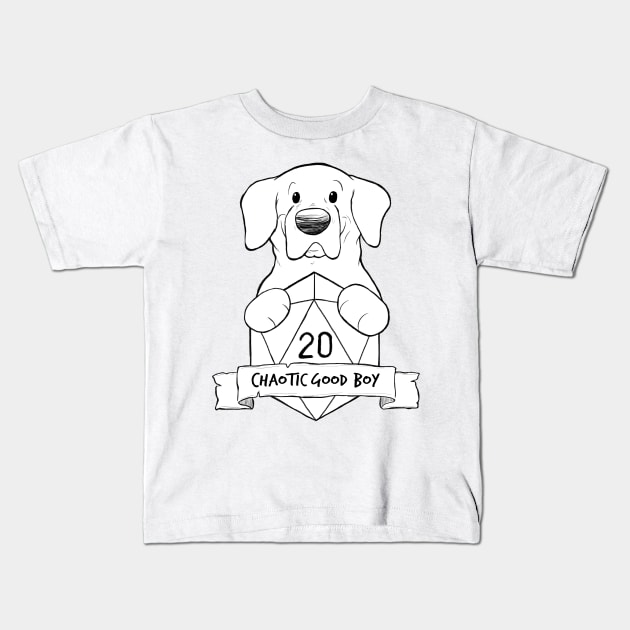 Chaotic Good Boy Kids T-Shirt by DnDoggos